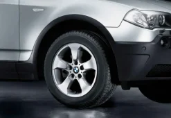 BMW Alufelge Sternspeiche 204 8Jx17 ET46 Silber X3 E83 Vorderachse / Hinterachse