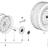 BMW Alufelge Sternspeichen-Styling (Styl.10) 7Jx15 ET20 5er E34 7er E32