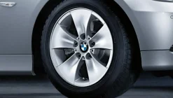 BMW Alufelge Sternspeiche 155 silber 7Jx16 ET34 3er E90/E91 Vorderachse / Hinterachse