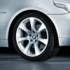 BMW Alufelge Sternspeiche 124 silber 9Jx18 ET55 5er E60 Vorderachse / Hinterachse