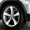 BMW Alufelge Sternspeiche 128 silber 9,5Jx19 ET32 5er E60/E61 Hinterachse