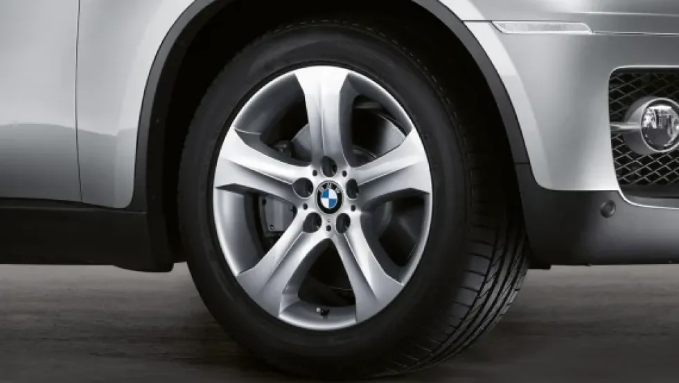BMW Alufelge Sternspeiche 258 silber 9Jx19 ET18 X6 E71/E72 Hinterachse