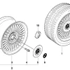 BMW Alufelge Vielspeichen-Styling (Styl.4) geschmiedet 8Jx16 ET23 7er E38