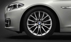 BMW Alufelge Vielspeiche 454 silber/glanzgedreht 8Jx18 ET30 5er F10/F11 6er F06/F12/F13