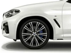BMW Alufelge V-Speiche 726 bicolor (orbitgrey / glanzgedreht) 9,5J x 21 ET 43 Hinterachse