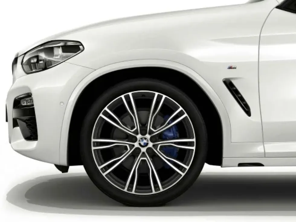 BMW Alufelge V-Speiche 726 bicolor (orbitgrey / glanzgedreht) 9,5J x 21 ET 43 Hinterachse