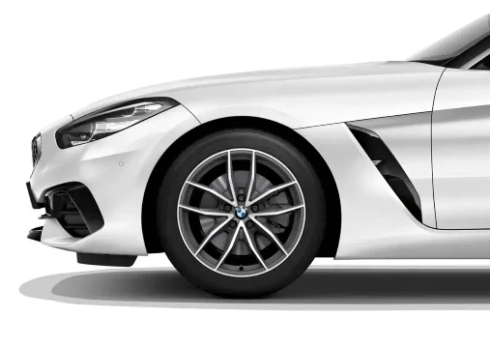 BMW Alufelge V-Speiche 770 bicolor (orbitgrey / glanzgedreht) 9J x 18 ET 28 Hinterachse