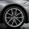 BMW Alufelge V-Speiche 356 ferricgrey/glanzgedreht 8,5Jx20 ET33 5er F10/F11 6er F06/F12/F13