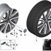 BMW Alufelge V-Speiche 595 ferricgrey 9Jx19 ET18 X6 F16