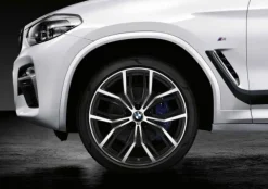 BMW Alufelge V-Speiche 759i bicolor (orbitgrey / glanzgedreht) 20 Zoll Vorderachse