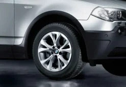 BMW Alufelge V-Speiche 279 8Jx17 ET46 Silber X3 E83 Vorderachse / Hinterachse