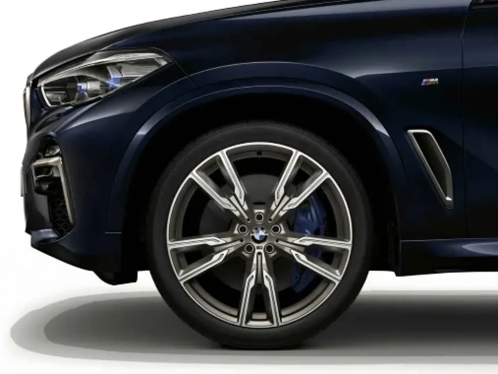 BMW Alufelge V-Speiche 747M ceriumgrey/glanzgedreht 9,5Jx22 ET37X5 G05 X6 G06 Vorderachse