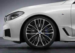 BMW Alufelge V-Speiche 687 schwarz/glanzgedreht 10Jx21 ET41 6er G32 GT 7er G11/G12