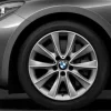 BMW Alufelge V-Speiche 425 silber/glanzgedreht 8Jx18 ET30 5er F07 6er F06/F12/F13 7er F01/F02/F04