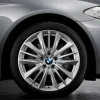 BMW Alufelge W-Speiche 332 silber/glanzgedreht 9Jx19 ET44 5er F10 6er F06/F12/F13