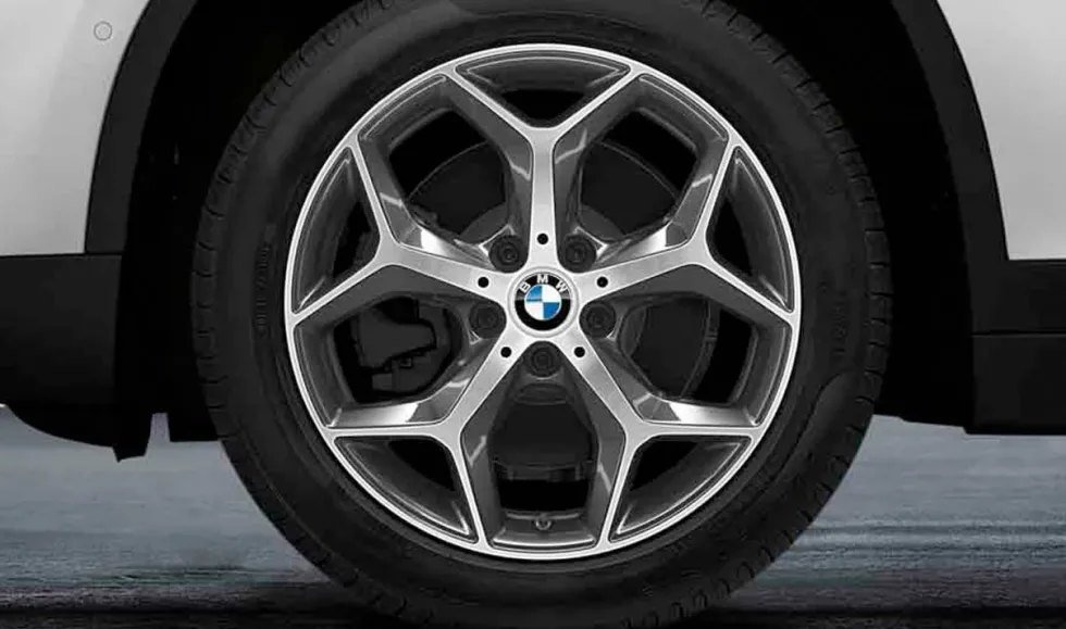 BMW Alufelge Y-Speiche 569 bicolor (orbitgrey / glanzgedreht) 7,5 J x 18 ET 51 Vorderachse / Hinterachse X1 F48 X2 F39