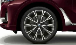 BMW Alufelge Y-Speiche 758 bicolor (orbitgrey/hochglanzpoliert) 9,5Jx22 ET 32 Vorderachse X7 G07