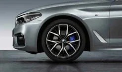 BMW Alufelge Y-Speiche 845M jet black uni/glanzgedreht 9Jx19 ET44 5er G30/G31/G38