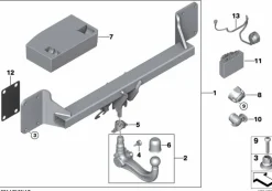BMW Anhängerkupplung abnehmbar X5 F15 X5M F85 X6 F16 X6M F86