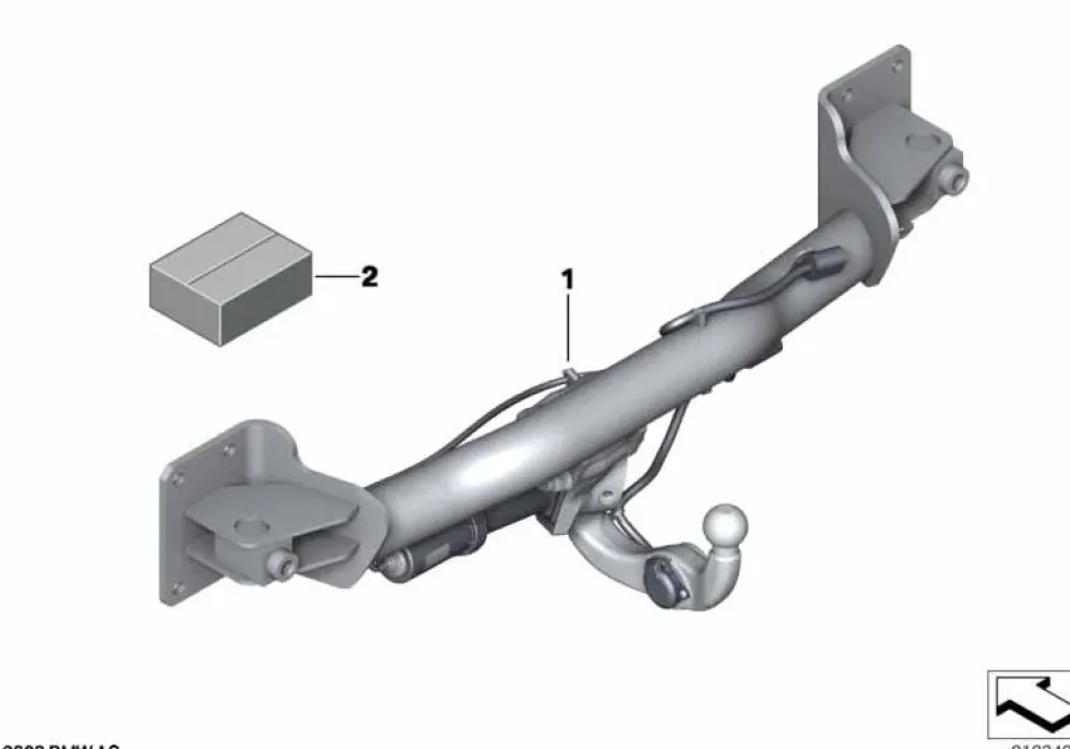 BMW Anhängerkupplung elektrisch schwenkbar X5 F15 X5M F85 X6 F16 X6M F86
