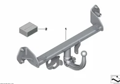BMW Anhängerkupplung mit abnehmb. Kugel 3er F30 F31 4er F32 F33 F36
