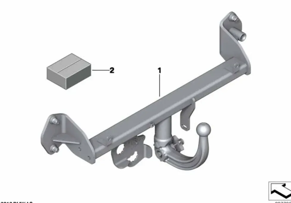 BMW Anhängerkupplung mit abnehmb. Kugel 3er F30 F31 4er F32 F33 F36
