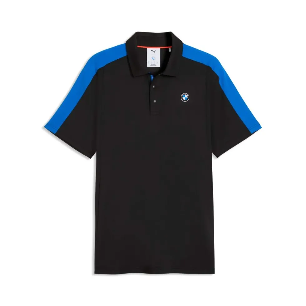 BMW Blocked Poloshirt Herren schwarz-blau