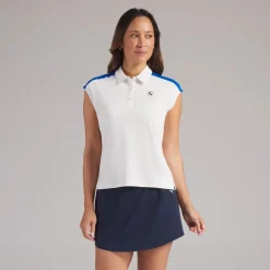 BMW Blocked SS Poloshirt Damen warmweiß