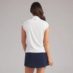 BMW Blocked SS Poloshirt Damen warmweiß