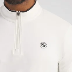 BMW Cloudspun 1/4 Zip Herren warmweiß