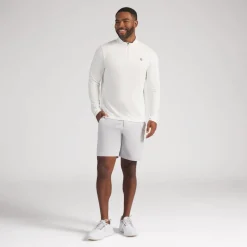 BMW Cloudspun 1/4 Zip Herren warmweiß