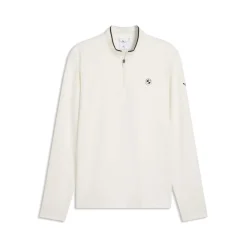 BMW Cloudspun 1/4 Zip Herren warmweiß