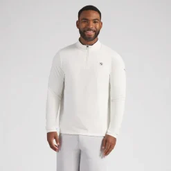 BMW Cloudspun 1/4 Zip Herren warmweiß