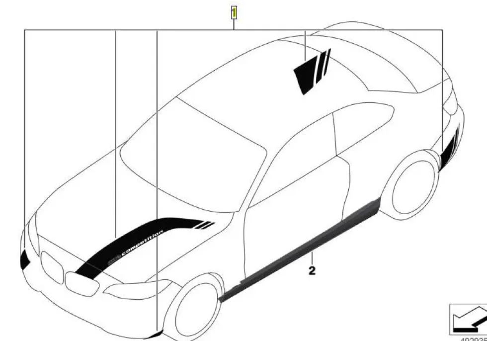 BMW Competition Design-Folierung M2 F87