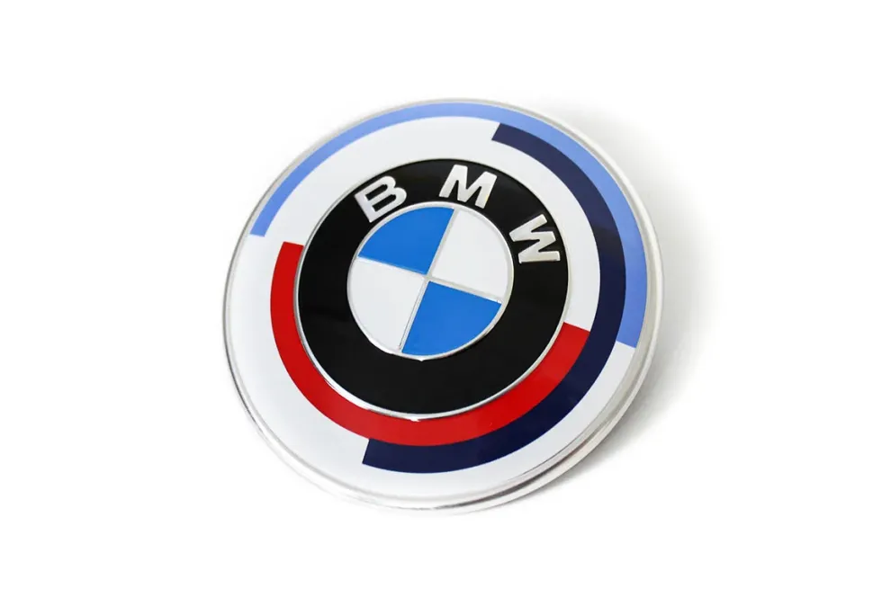 BMW Emblem 50 Jahre M Frontklappe Motorhaube (82mm) 2er F44, 8er F91 F92 F93 G14, G15, G16