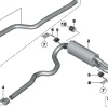 BMW Endrohrblende schwarzchrom 1er F20 F21 2er F22 F23 3er F30 F31 F34 4er F32 F33 F36