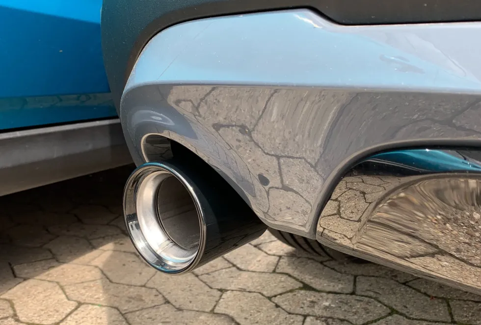 BMW Endrohrblende Schwarzchrom D=90mm X1 F48 1er F40