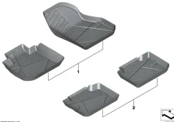 BMW Floor Liner hinten X1 U11