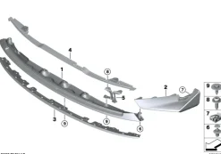 BMW Frontsplitter links M3 G80 CS