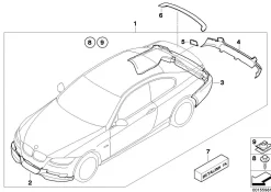 BMW Heckverkleidung Aerodynamik E92 E93