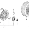 BMW Kreuzspeichen-Styling (Styl.17) 7Jx15 ET47 3er E36 Z3 E36