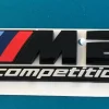 BMW M2 Competition Schriftzug schwarz