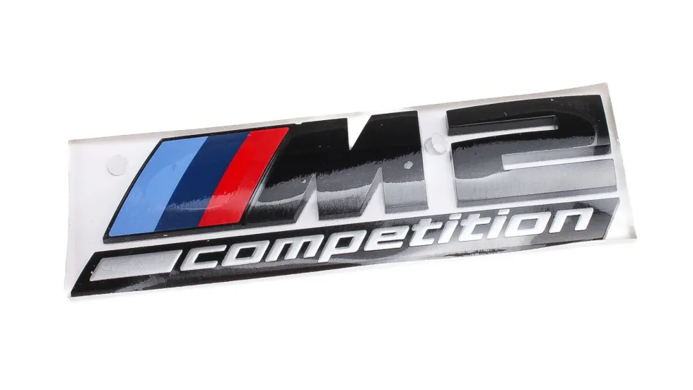 BMW M2 Competition Schriftzug schwarz