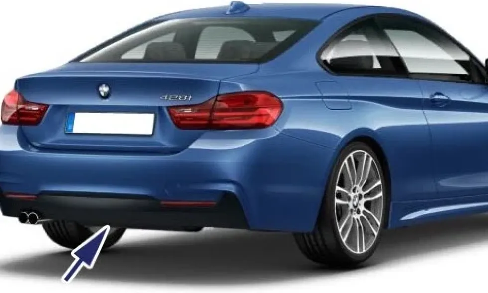 BMW M Diffusor zweiflutig für M Heckstoßstange