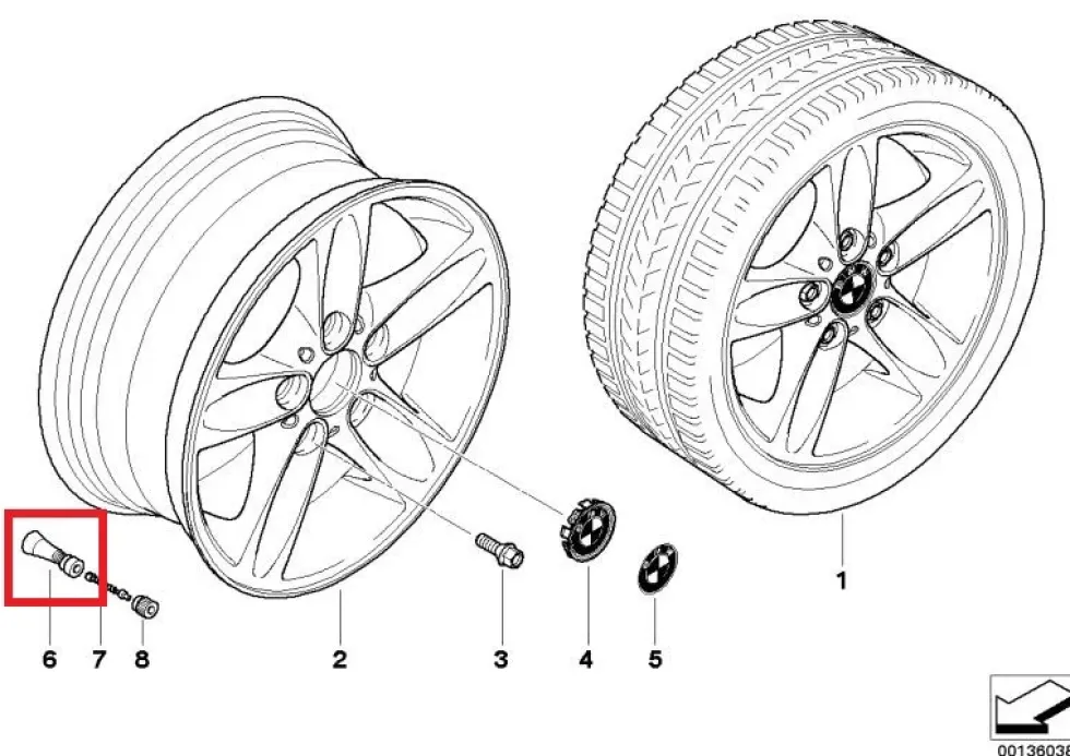 BMW & MINI Gummiventil L=42,5MM