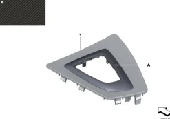 BMW Mittelkonsolenblende Gangwahlschalter 3er F30 F31 F34 4er F32 F33 F36