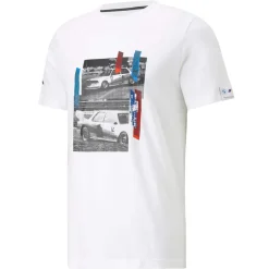 BMW M Motorsport Car Grafik T-Shirt weiß Herren