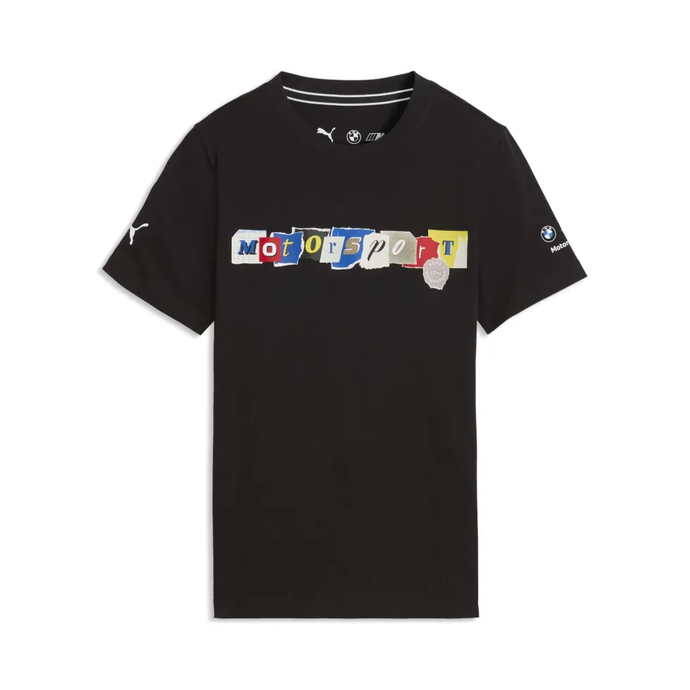 BMW M Motorsport Kids Sportswear Grafik T-Shirt Kinder schwarz
