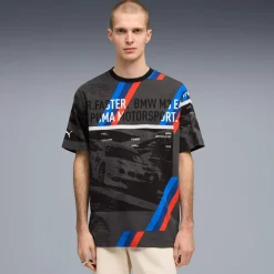 BMW M Motorsport Sportswear AOP T-Shirt Herren schwarz