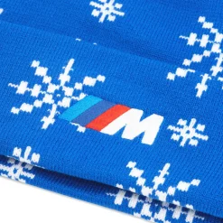 BMW M Mütze mit Weihnachtsmotiv blau